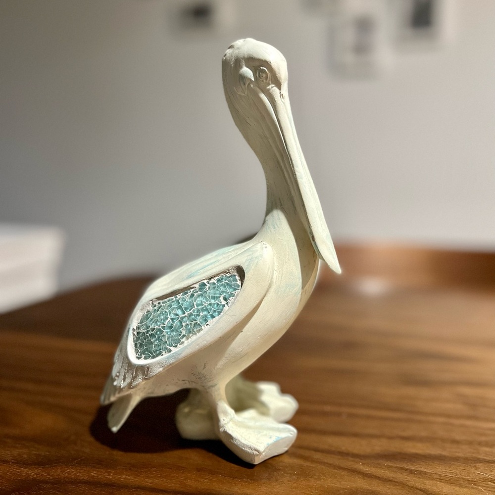 Mosaic Pelican Figurine